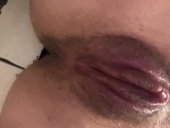 Dripping wet pumped pussy - squirt - close up