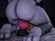 Preview 4 of Lolbit bouncing on dildo