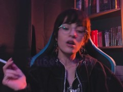 Smoking ASMR close up with matches | Astrid