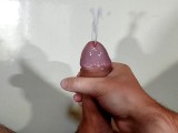 Many huge cumshots draining my big balls - cumshot compilation