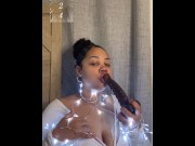 Preview 4 of Started the new year gagging on the dick 🍆 FULL VIDEO ON OF @LOVELYY.E