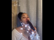 Preview 6 of Started the new year gagging on the dick 🍆 FULL VIDEO ON OF @LOVELYY.E
