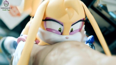 Jij facefuck Bunnie Rabbot fron Sonic Series | Merengue Z