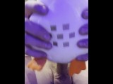 Chicken plushy gets pussy destroyed