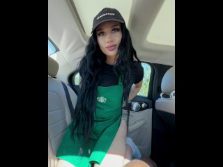 Screen Capture of Video Titled: Starbucks girl gets fucked