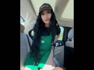 Chica De Starbucks Es Follada