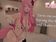 Preview 2 of New Year TREAT!!! CATGIRL CHAINS her hands up and gets FUCKED and VIBED till she SQUIRTS!!!