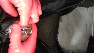 CBT尿道锁LATEX乳胶衣