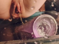 Pretty Pussy Rides Thick Until HUGE Squirt Explosion!!