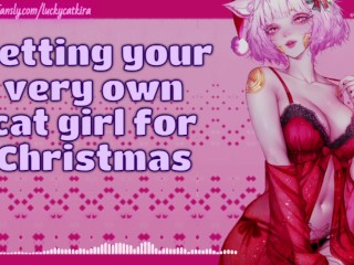 クリスマスのためにあなた自身のCatの女の子を手に入れる(彼女はあなたのものです)(ASMR)