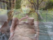 Preview 3 of Titillating Lascivious Woman Inserts Erect Penis into Hot Springs and Massive Ejaculation