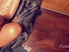 Part 1: He makes me squirt and I fuck his peehole with my fingers, then he comes inside my vagina!