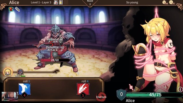 Watch Bondage Video:Arena Story Rouge And Princess Knight - Cute catgirl with small breasts vs giant orc