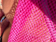 Thirsty MILF with broken car helped and fucked by stranger in the wilderness