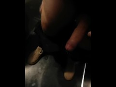 New Years party - Sucked his Dick in the Club Bathroom Toilet - Risky - more on Onlyfans