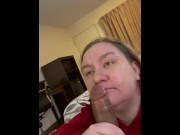 Preview 4 of Tried to swallow his cock whole.. threw it up instead
