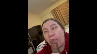Thumbnail Tried to swallow his cock whole.. threw it up instead