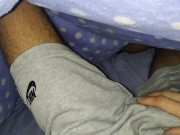 Preview 1 of 🇬🇧🇺🇸The Guy With The Huge Hairy Cock Woke Up Horny And Empty His Balls For You