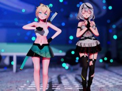 【MMD Hololive】《Chloe (沙花叉クロヱ)  ~ Iroha (風真いろは)》~《愛包ダンスホール(Heart Pie Dancehall) HIMEHINA》【4k/60fps】