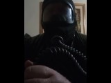 Gas Mask Smoking Fetish Sissy Latex