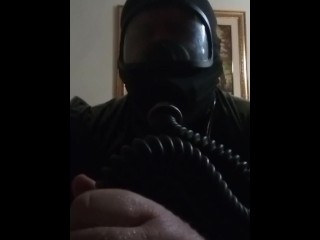 Gas Mask Smoking Fetish Sissy Latex