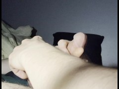 Mushroom head cock blows a load with tied balls - Screenshot 13 of 16 - Jerking Off