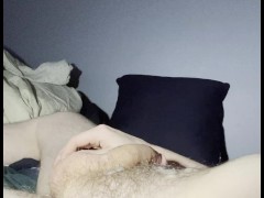 Mushroom head cock blows a load with tied balls - Screenshot 16 of 16 - Tied Up