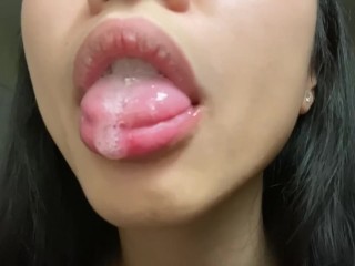 JOI Asian Cum Dumpster Begs For You To Stroke Your Cock And Nut In Her Mouth  | Hinasmooth