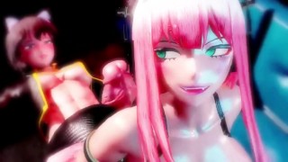 Lesbian Busty Anal Huge Cumshot 3D Hentai Futa Futanari