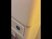 Preview 1 of Business Class Airplane Toilet Cumshot