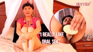 Ersties - Mexicana Anahi brinca com sua buceta peluda com um vibrador