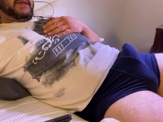 BLUE UNDIES. THICC COCK. TEASING FAT DICK.