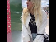 Preview 6 of My friend makes my pussy so wet and horny in public - Lush 3