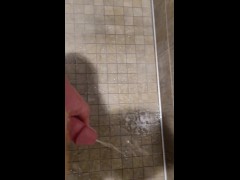 Gym piss on my feet n legs