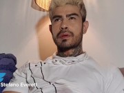 Preview 2 of Latin boy masturbating and taking milk