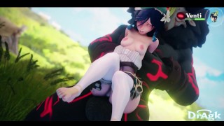 Female Venti Gets Fucked by a Mitachurl Genshin Impact Sex Porn Hentai Hilichurl