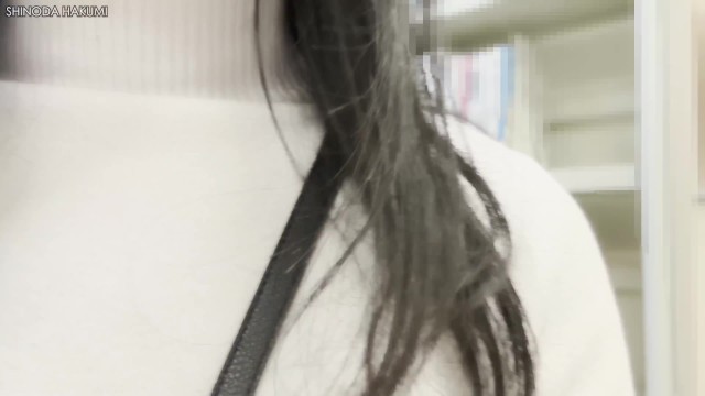 HA28ベルバットプラグ付きアナルが図書館で露出しました!最後はアヘ顔絶頂して射精!