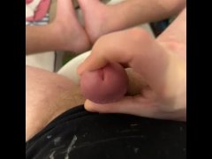 Xmarkes does a Morning session cum solo handjob