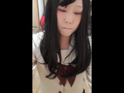 Preview 2 of 【女装】日本セーラー服でオナニー｜Masturbation in a cross-dressing sailor suit