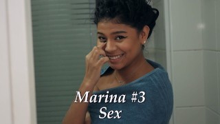 Cute teenage latina schoolgirl fucks and sucks her boyfriend's dick after college