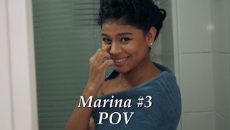 POV CFNM латиноамериканская школьница красотка делает минет и трахается в свою тугую мокрую киску 18-летней девушки