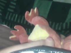 Red t-rex dinosaur