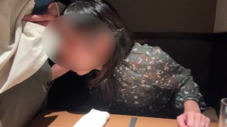 A Japanese couple has sex in cowgirl position on the sofa. Ejaculate in your mouth!