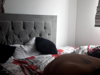 Beautiful girl masturbating in her room