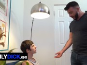 Preview 2 of Stepdad Walks In On His Stepson Softly Caressing His Cock