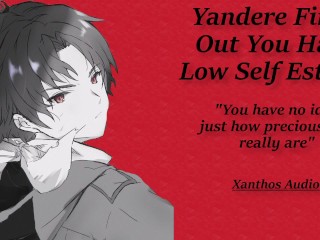 Yandere Finds out you have low Self-Esteem(M4F)(ASMR)((Comfort for Depression)(Sweet)