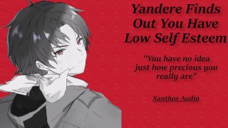 Yandere descubre que tienes baja autoestima(M4F)(ASMR)(Consolación para la depresión)(Dulce)