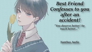 Melhor amigo confessa para você depois de um acidente! (M4F) (ASMR) (Amigos aos amantes) (Confissões) (Kiss)