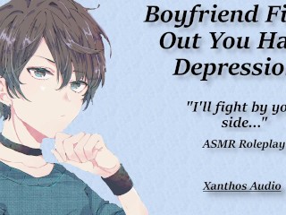 Boyfriend Finds out you have Depression(M4F)(ASMR)(Comfort)((You're not alone