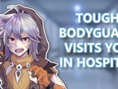 Tough Bodyguard visits you in hospital(M4F)(ASMR)(Confession)(Kisses)(PART 3